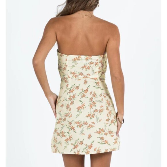 NWT Princess Polly Irena Strapless Floral Mini Dress Size 10 - Picture 2 of 8